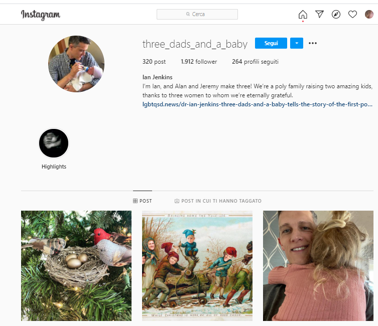 Instagram profile